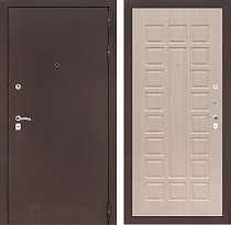 LABIRINT Входная металлическая дверь CLASSIC антик медь панель №4 белёный дуб